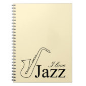 Ik hou van jazz notitieboek (Voorkant)