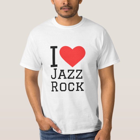 Ik hou van jazz rock t-shirt (Voorkant)