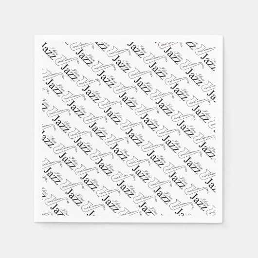 Ik hou van jazz servetten (Voorkant)