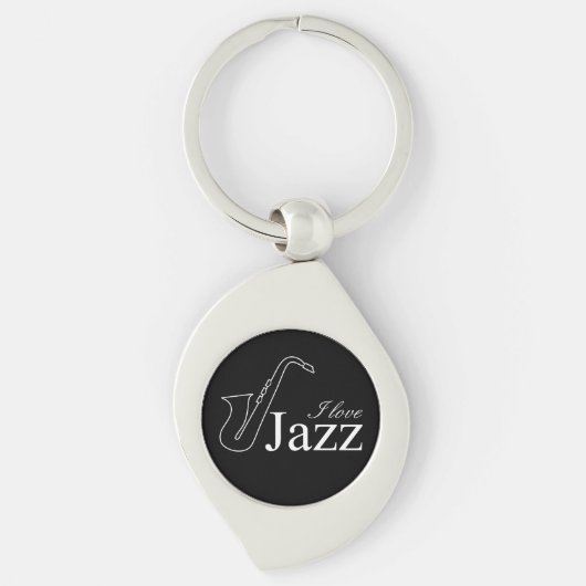 Ik hou van jazz sleutelhanger (Voorkant)