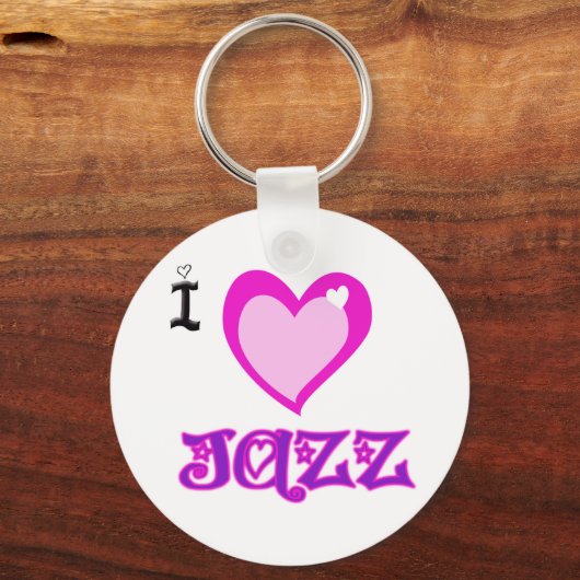 Ik hou van Jazz Sleutelhanger (Voorkant)