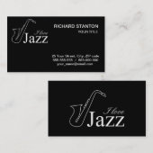 Ik hou van jazz visitekaartje (Voorkant / Achterkant)