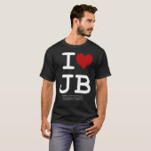 Ik hou van JB (blk) T-Shirt (Voorkant volledig)