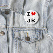 Ik hou van JB Ronde Button 5,7 Cm (In situ)
