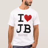 Ik hou van JB T-Shirt (Voorkant)