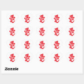 Ik hou van je 愛 hart sticker (Vel)