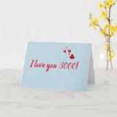 Ik hou van je 3000 Valentijnsdag Kaart (Gele Bloem)