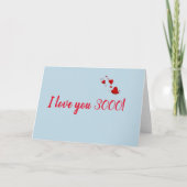 Ik hou van je 3000 Valentijnsdag Kaart (Voorkant)