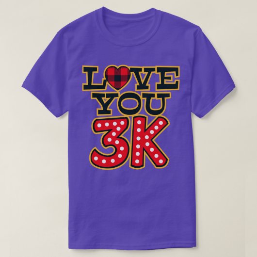 Ik hou van je 3K T-shirt (Design voorkant)