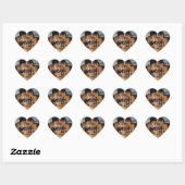 Ik hou van je aangepaste foto 20PCS hart Stickers  (Vel)