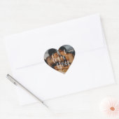 Ik hou van je aangepaste foto 20PCS hart Stickers  (Envelop)