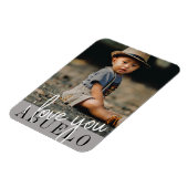 Ik hou van je aangepaste foto Abuelo Magneet (Linkerzijde)