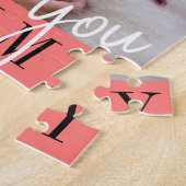 Ik hou van je aangepaste foto van mama legpuzzel (Zijkant)