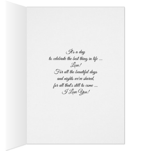 Ik hou van je. Aangepaste fotokaarten voor modern  (Binnen (Rechts))