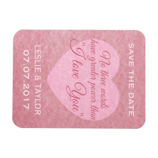 "Ik hou van je" aangepaste magneet (Horizontaal)