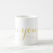 Ik hou van je aangepaste naam Faux Gold Script Cof Magische Mok (Center)