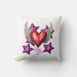 Ik hou van je aangepaste Sierkussen