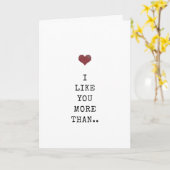 Ik hou van je aangepaste Valentijnse Jubileum Kaart (Gele Bloem)