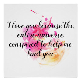 Ik hou van je Aanmoediging, Foster Care Perfect Poster