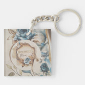 Ik hou van je aanpasbare naam sleutelhanger (Achterkant)