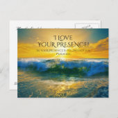 Ik hou van je aanwezigheid, psalm 16:11 Eigen Ocea Briefkaart (Voorkant / Achterkant)