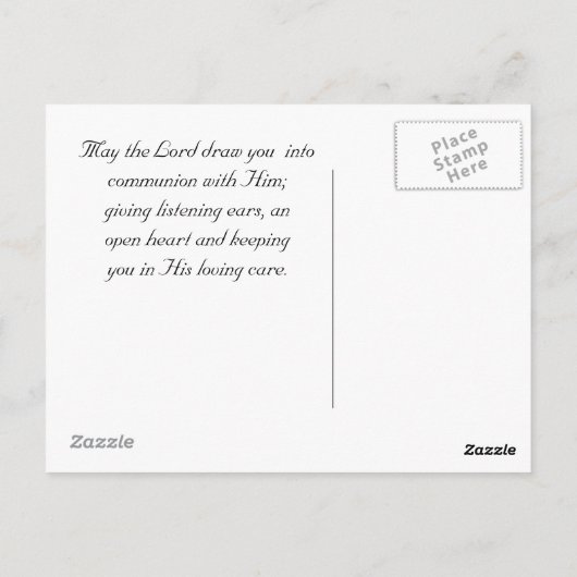 Ik hou van je aanwezigheid, psalm 16:11 Eigen Ocea Briefkaart (Achterkant)