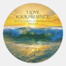 Ik hou van je aanwezigheid, psalm 16:11 Ocean Suns