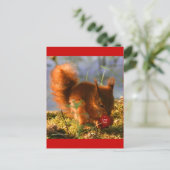 Ik hou van je aardbei briefkaart (Staand voorkant)