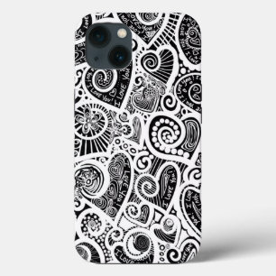 Ik hou van je Abstracte kunstontwerp Case-Mate iPhone Case