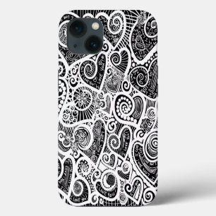 Ik hou van je Abstracte kunstontwerp iPhone 13 Hoesje