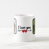 Ik hou van je afbeelding twee foto met naam koffiemok (Center)