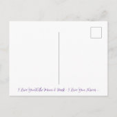 Ik hou van je... AI Fantasy Art Print Wolfcub & Gi Briefkaart (Achterkant)