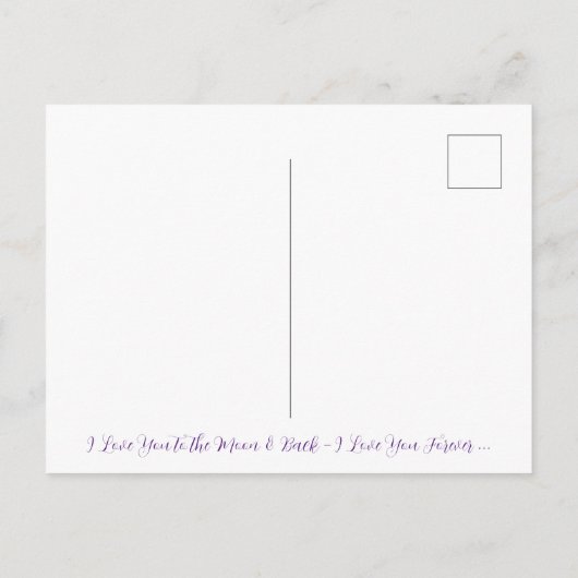 Ik hou van je... AI Fantasy Art Print Wolfcub & Gi Briefkaart (Achterkant)