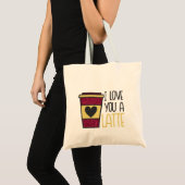 Ik hou van je Alatte Canvas tas (Voorkant (product))