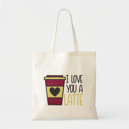 Ik hou van je Alatte Canvas tas (Voorkant)