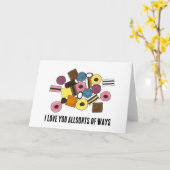 Ik hou van je allerlei manieren zoethout Alle soor Kaart (Gele Bloem)