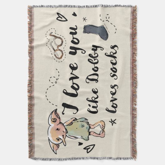 Ik hou van je als Dobby-liefhebbers Deken (Voorkant Verticaal)