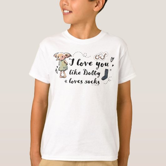 Ik hou van je als Dobby-liefhebbers T-shirt (Voorkant)