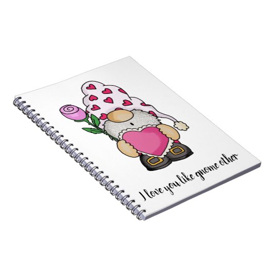 Ik hou van je als een andere valentijn liefde notitieboek (Rechterzijde)