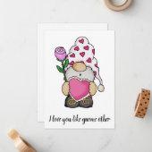 Ik hou van je als een andere valentijn liefde notitiekaartje (Voorkant / Achterkant in situ)