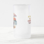 Ik hou van je als een prachtige zonsondergang matglas bierpul (Center)