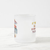 Ik hou van je als een prachtige zonsondergang matglas koffiemok (Center)