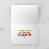 Ik hou van je als een zonsondergang romantisch Wen Feestdagen Kaart (Binnen)