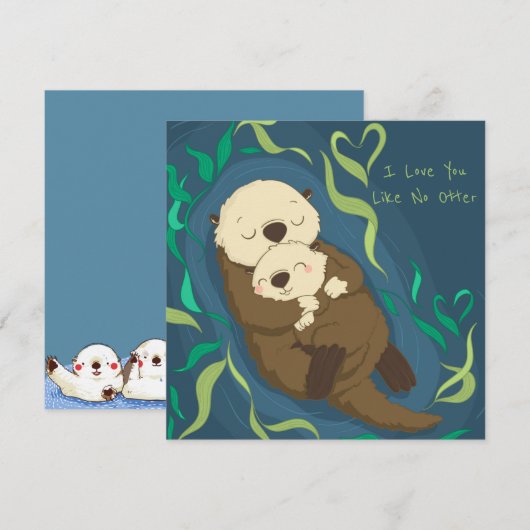 Ik hou van je als geen ander feestdagenkaart (Voorkant / Achterkant)