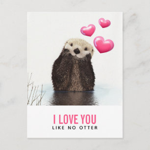 Ik hou van je als geen otter briefkaart