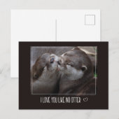 Ik hou van je als geen otter Cute Photo Briefkaart (Voorkant / Achterkant)