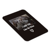 Ik hou van je als geen otter Cute Photo Magneet (Rechterzijde)