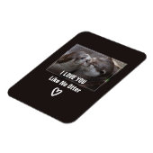 Ik hou van je als geen otter Cute Photo Magneet (Linkerzijde)