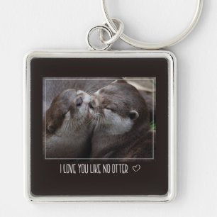 Ik hou van je als geen otter Cute Photo Sleutelhanger