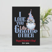 Ik hou van je als Gnome Andere Valentijn Feestdagenkaart (Staand voorkant)